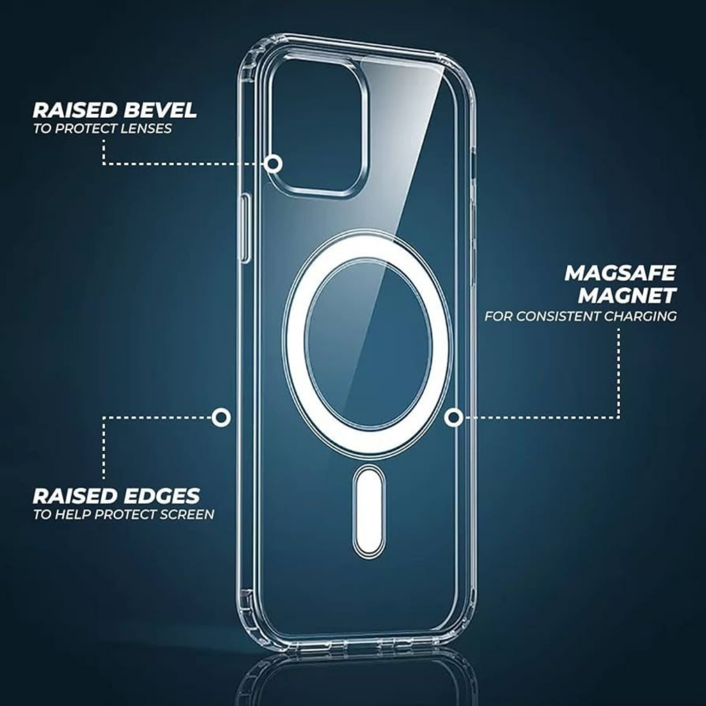 Logo Shockproof Clear Charger Mag Mobile Phone Cases Transparent Safe Magnetic Phone Case for iphone 17