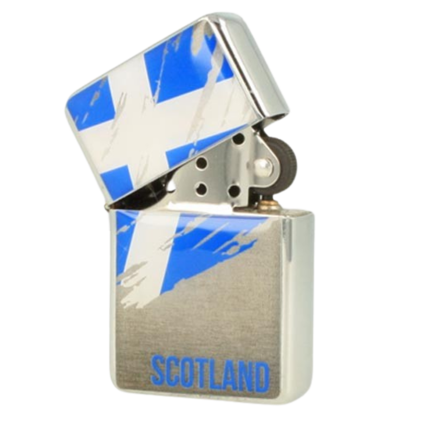 Scotland Flag Flip-Top Metal Lighter