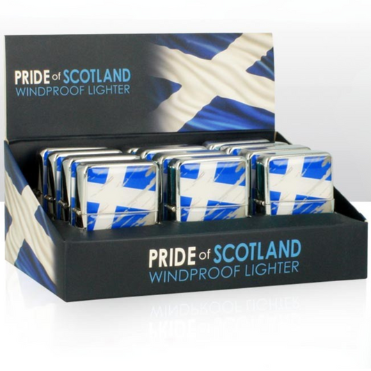 Scotland Flag Flip-Top Metal Lighter