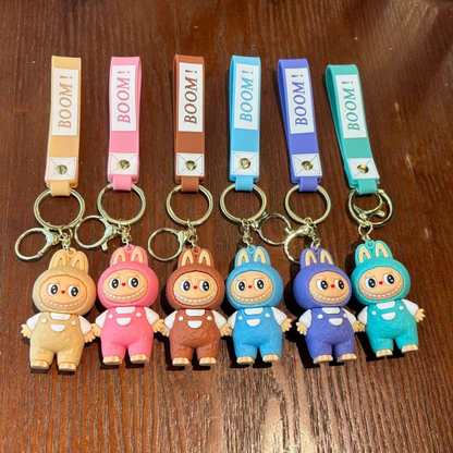 Cute Labubu Keychains, Cool Pendant Accessories, Kawaii Key Ring for Purse, Backpack, Car Charms for Women & Kids