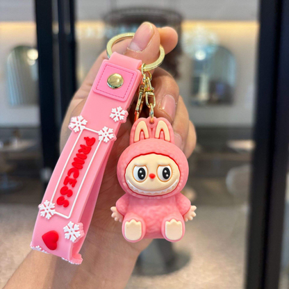 Cute Labubu Keychains, Cool Pendant Accessories, Kawaii Key Ring for Purse, Backpack, Car Charms for Women & Kids